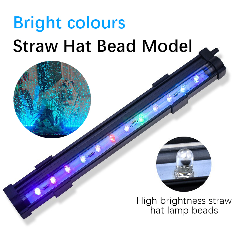 Aquarium Fish Colour - Yeni balık tankı LED kabarcık işık