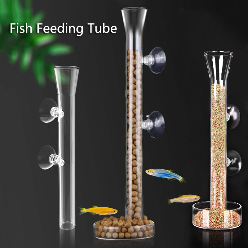 Cam akvaryum besleyici tüp çan - Aquarium Fish Auto Feeder incelemesi ve fiyatı