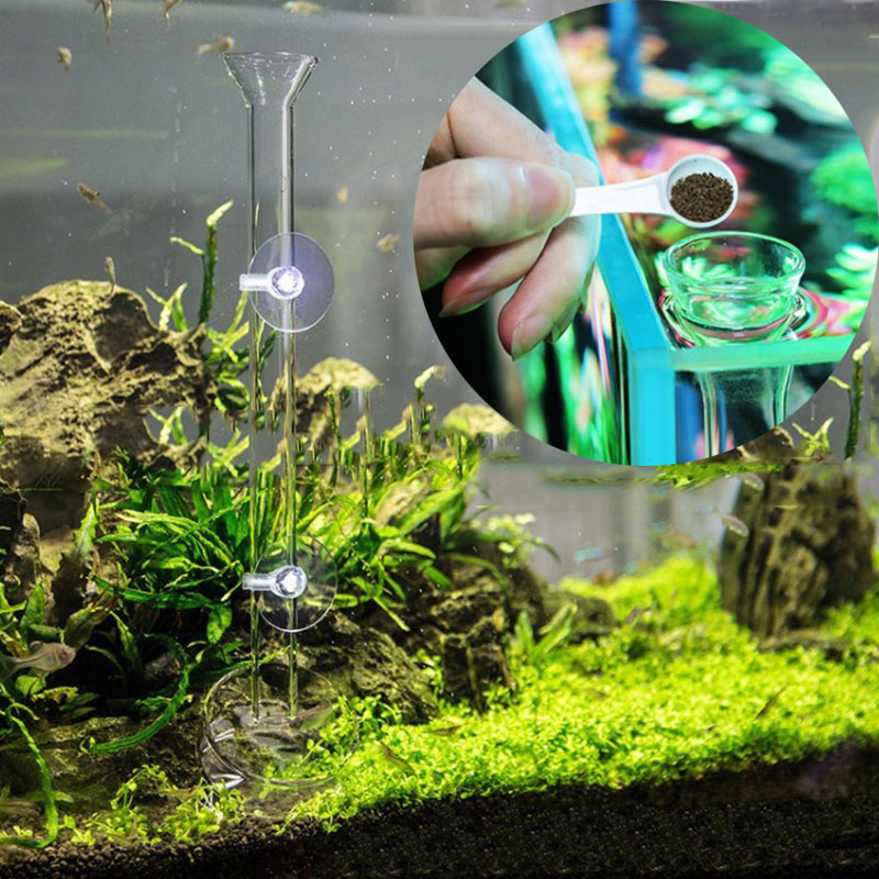 Cam akvaryum besleyici tüp çan - Aquarium Fish Auto Feeder incelemesi ve fiyatı