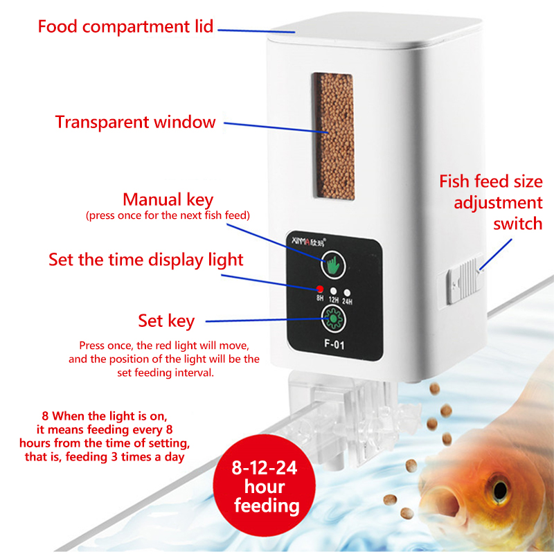 400ml akvaryum otomatik besley - Aquarium Fish Auto Feeder incelemesi ve fiyatı